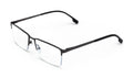 Men Premium Optical Frame Large Head Reading Glasses Half Rim Metal 145MM DRM03