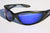 Premium Matte BLack polarized sunglasses Blue mirror lens Fishing pc760