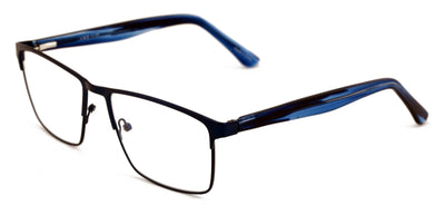 Men Premium Rectangle Metal Reading Glasses - XL Reader 152mm Wide Anti-Blue UV