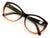 Oversize Women Reading glasses - Magnified Readers Cateye Vintage Jackie O Clear - Vision World