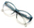 Oversize Women Reading glasses - Magnified Readers Cateye Vintage Jackie O Clear - Vision World