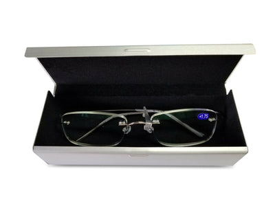 Lightweight Slim Rimless Wire Reader - Flexible Reading Glasses Anti-reflective - Vision World