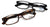 2 Pairs Men women Lightweight Rectangular Reading Glasses Modern Slim Readers - Vision World