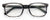 Premium Acetate Square Reading Glasses - Stripe Clear Lens Readers - Eyeglasses