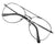 Clear lens classic tear drop metal glasses - medium spring hinge gold gunmetal