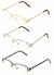 3 New Pairs of Fashion Metal Half Rim Designer Reading Glasses Unisex Smart Read - Vision World