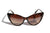 Women high Pointed Vintage Inspired Brown Tortoise Cat Eye Sunglasses W3029