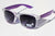 Clear PURPLE Vintage Retro sunglasses gradient lens sexy hot