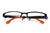 Bronze OrangeRECTANGLE SLIM SMART LOOKING GLASSES Fashion Eyewear Half Rimless